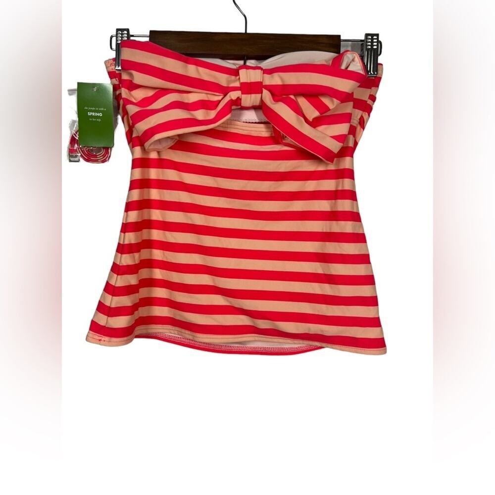 NWT Kate Spade Georgica Beach Stripes Bandeau Tankini Top Size XS - Picture 4 of 8